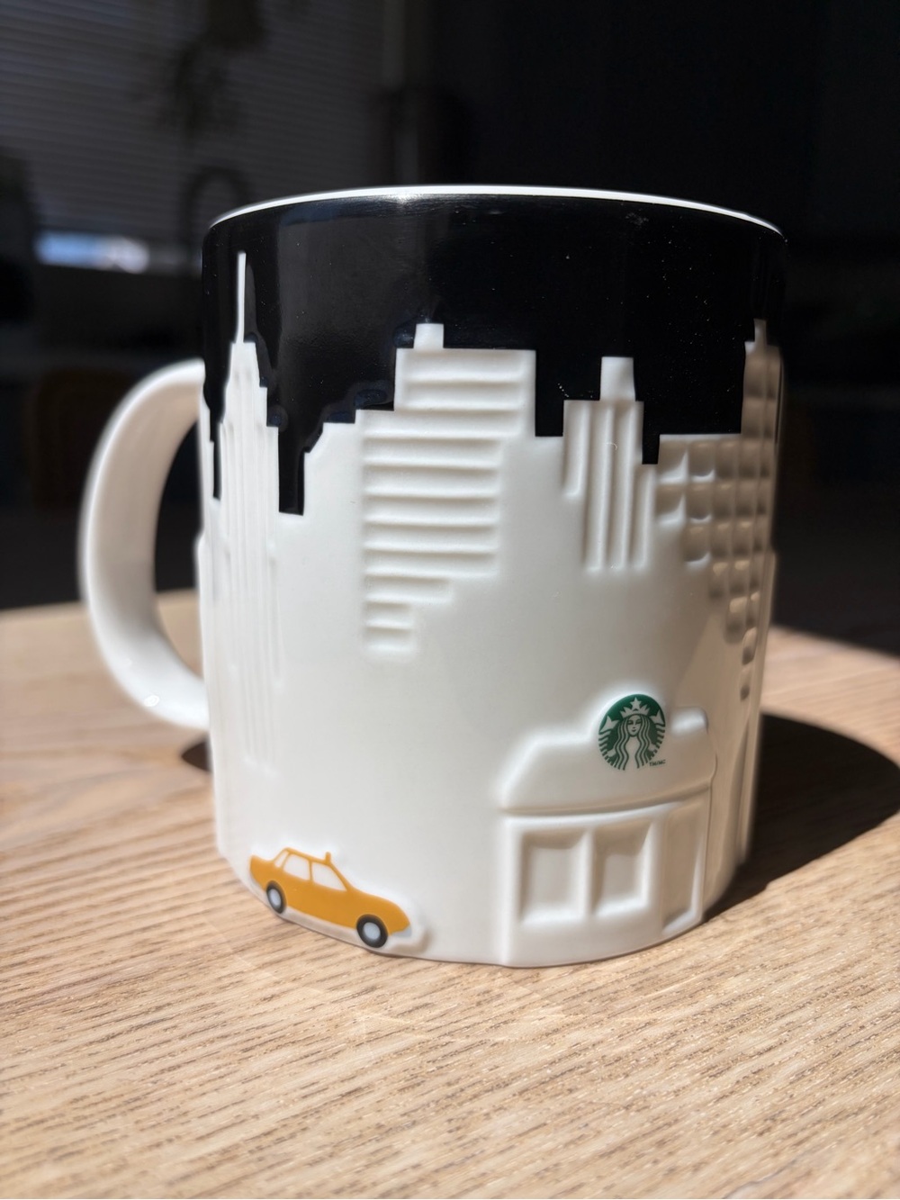 New Starbucks NEW YORK CITY 3D Relief 2012 Collector's Series Mug Taxi 16oz